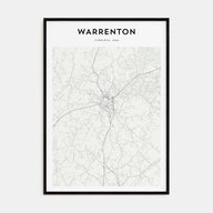Warrenton Map Portrait Poster