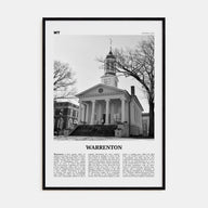 Warrenton Travel B&W Poster