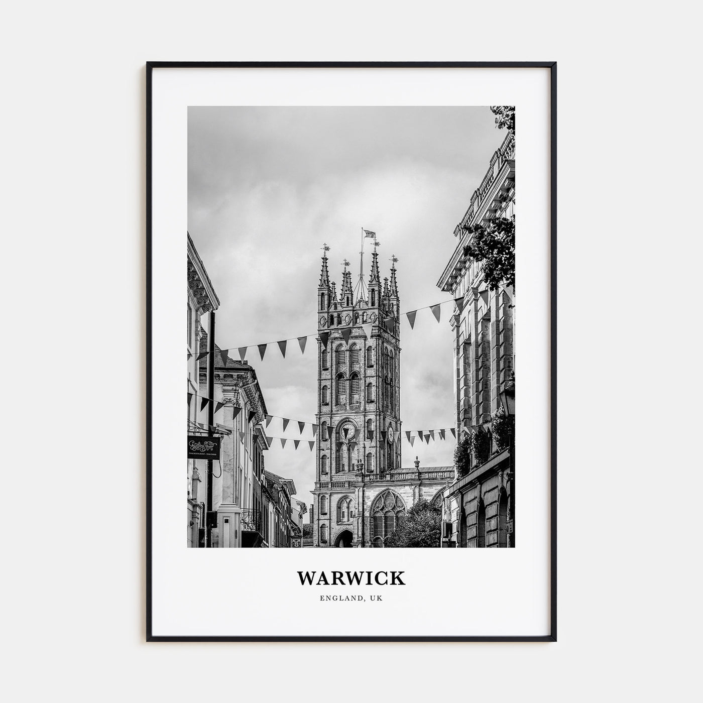 Warwick Portrait B&W Poster