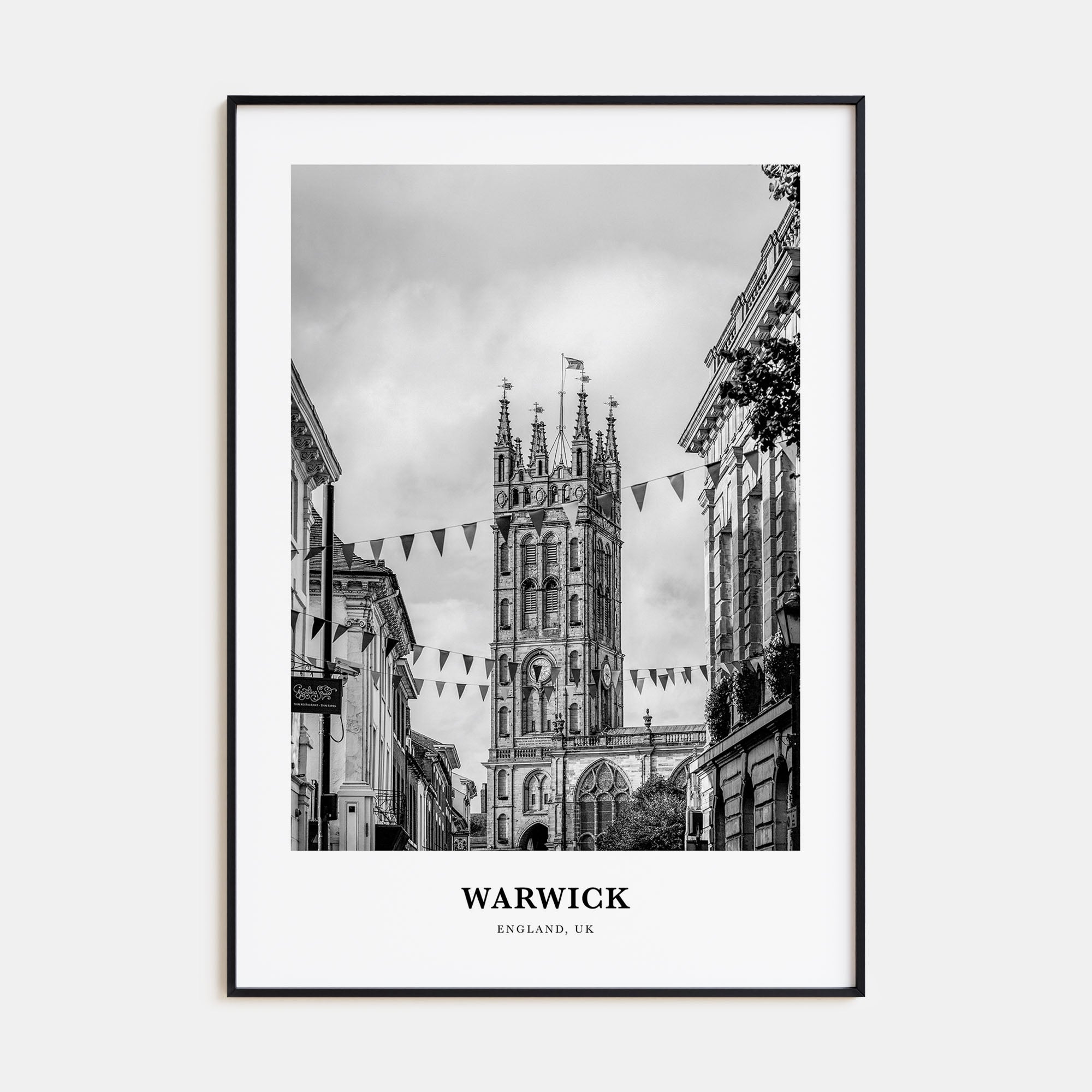 Warwick Portrait B&W Poster