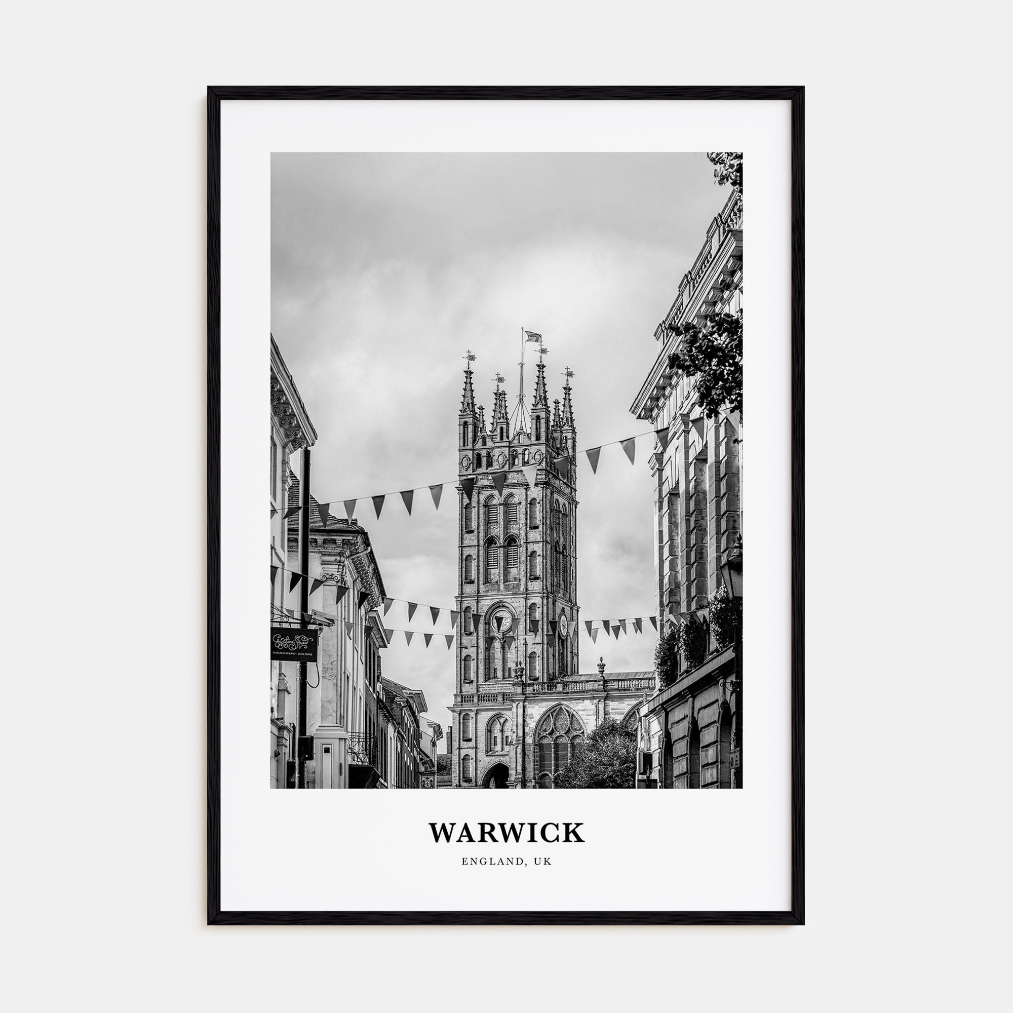 Warwick Portrait B&W Poster