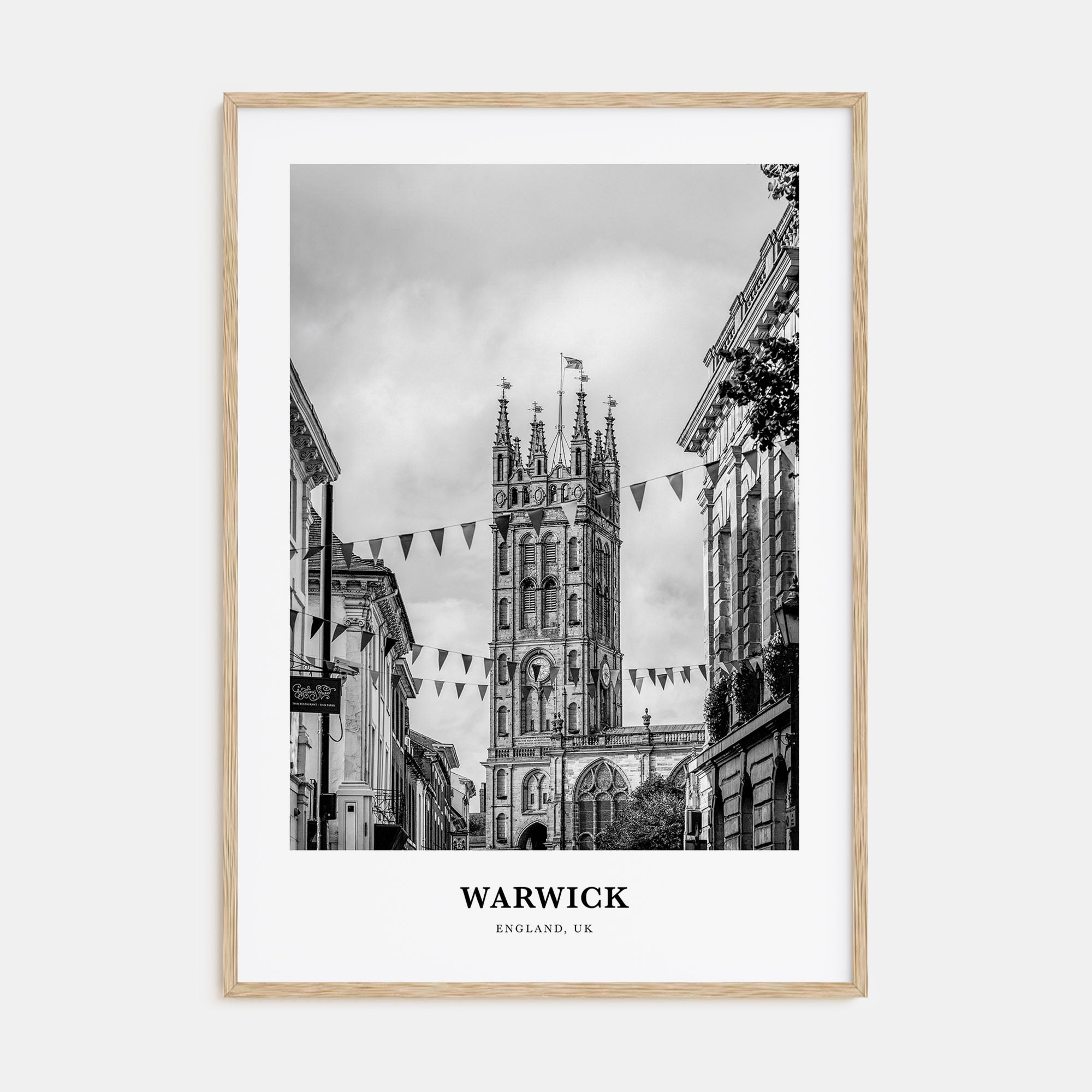 Warwick Portrait B&W Poster