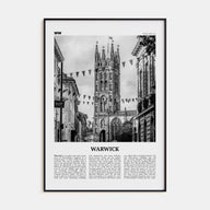 Warwick Travel B&W Poster