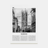 Warwick Travel B&W Poster