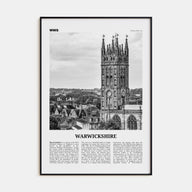 Warwickshire Travel B&W Poster