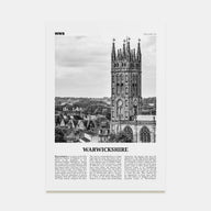 Warwickshire Travel B&W Poster