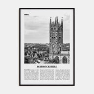 Warwickshire Travel B&W Poster