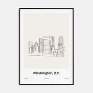 Washington, D.C. Drawn No 1 Poster
