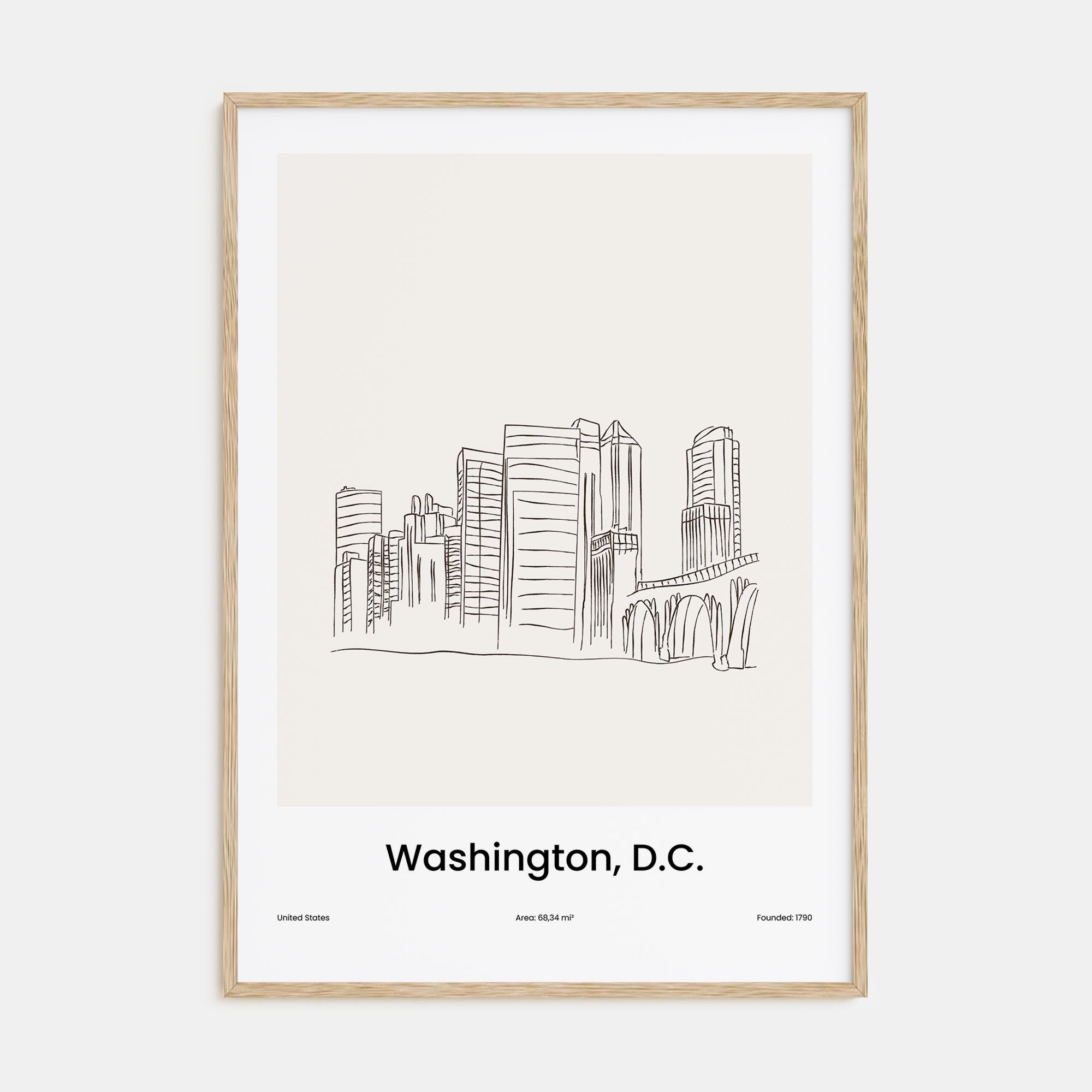 Washington, D.C. Drawn No 1 Poster