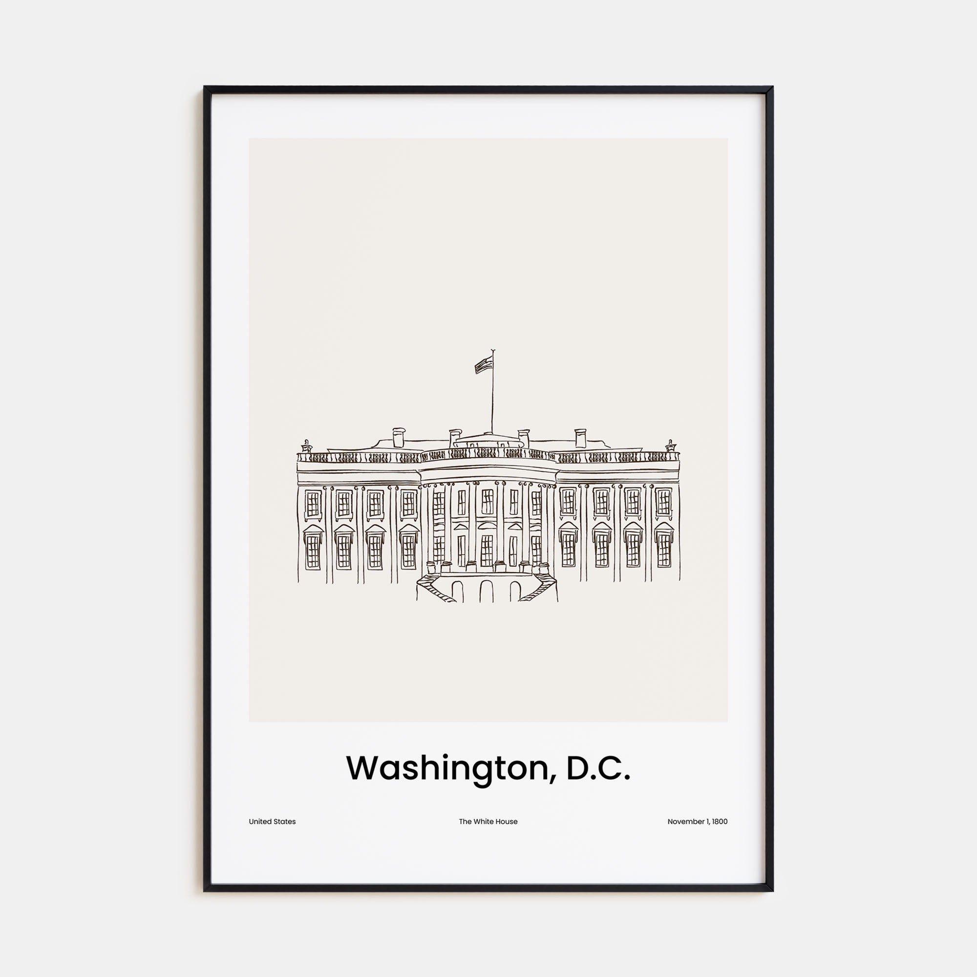 Washington, D.C. Drawn No 2 Poster