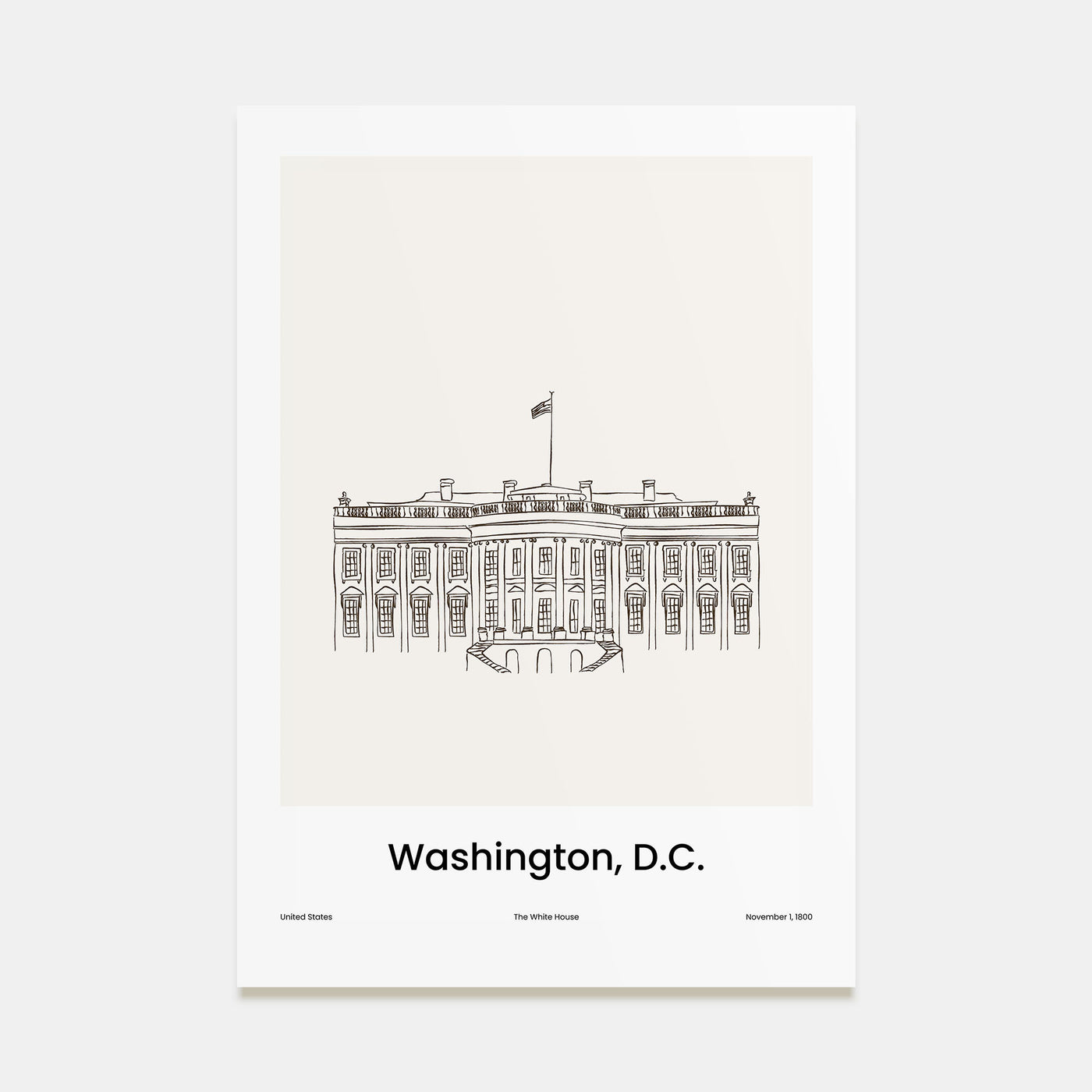 Washington, D.C. Drawn No 2 Poster