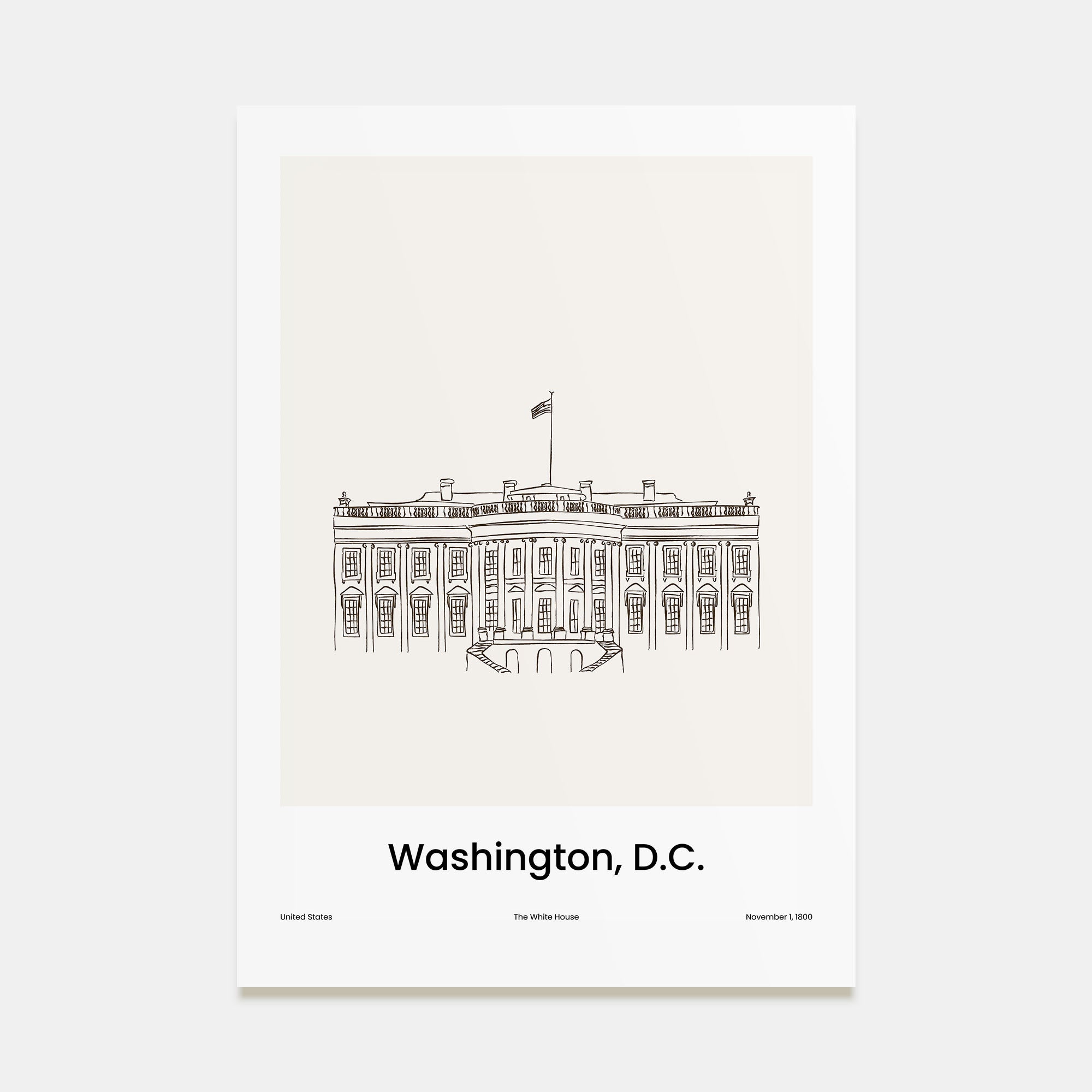 Washington, D.C. Drawn No 2 Poster