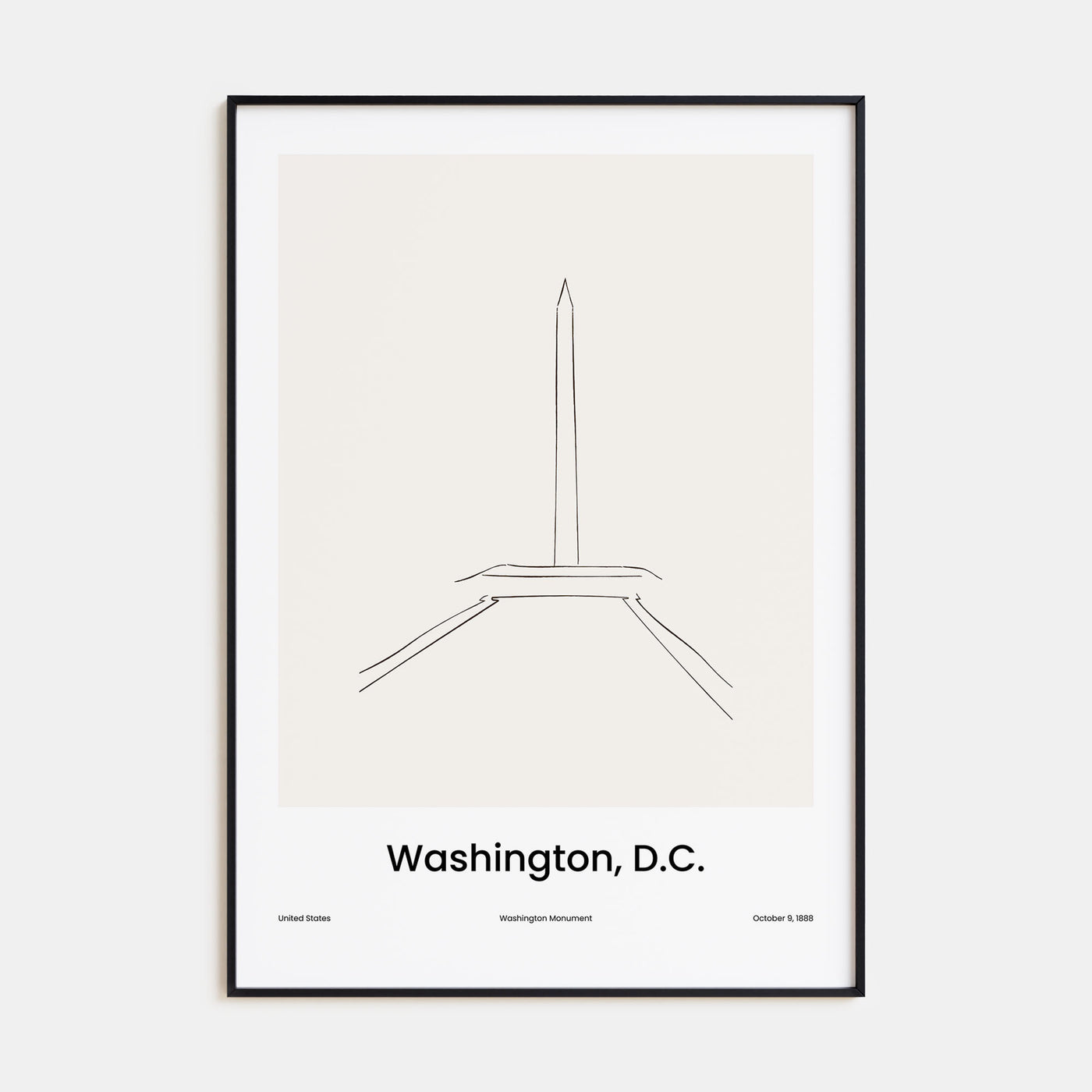 Washington, D.C. Drawn No 3 Poster