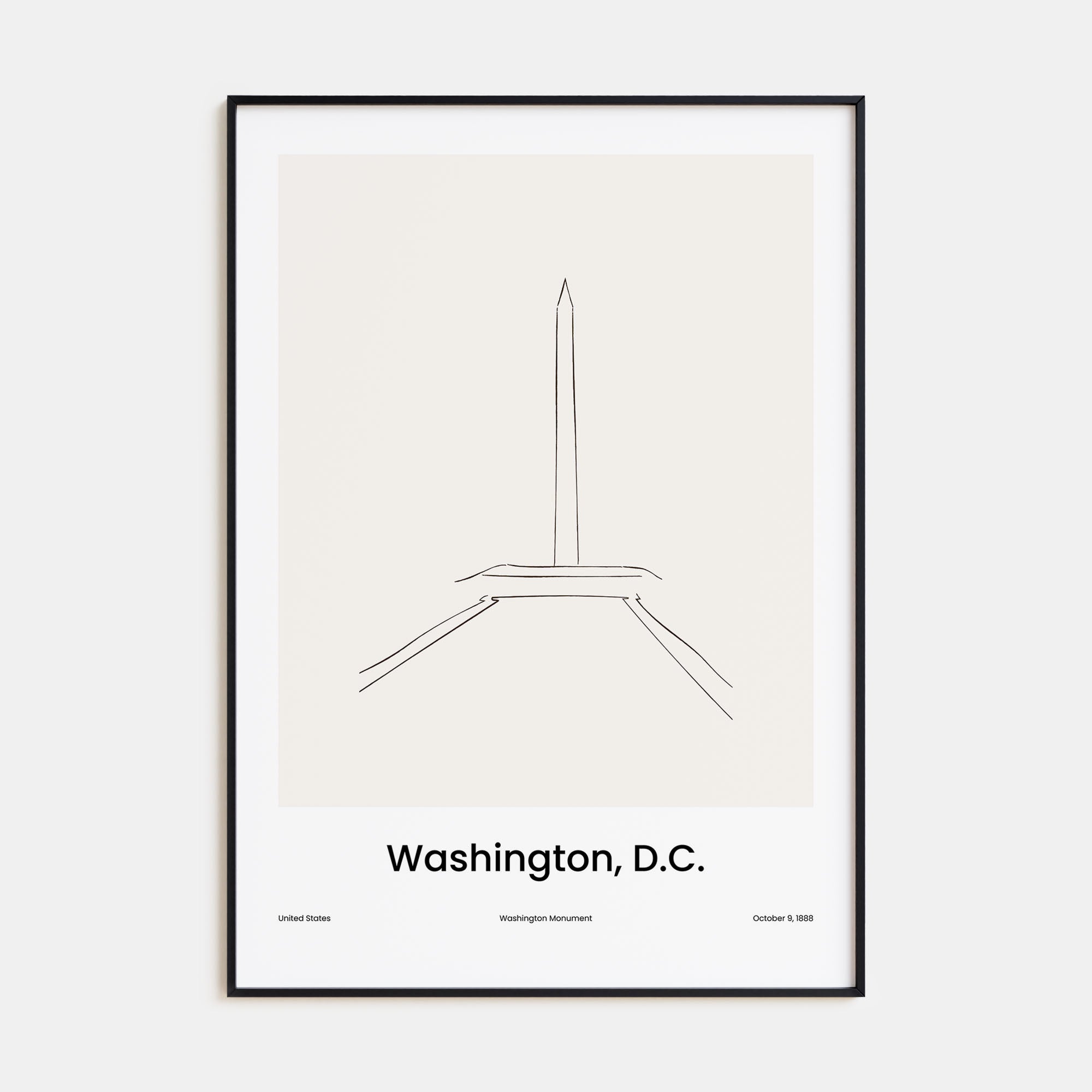 Washington, D.C. Drawn No 3 Poster