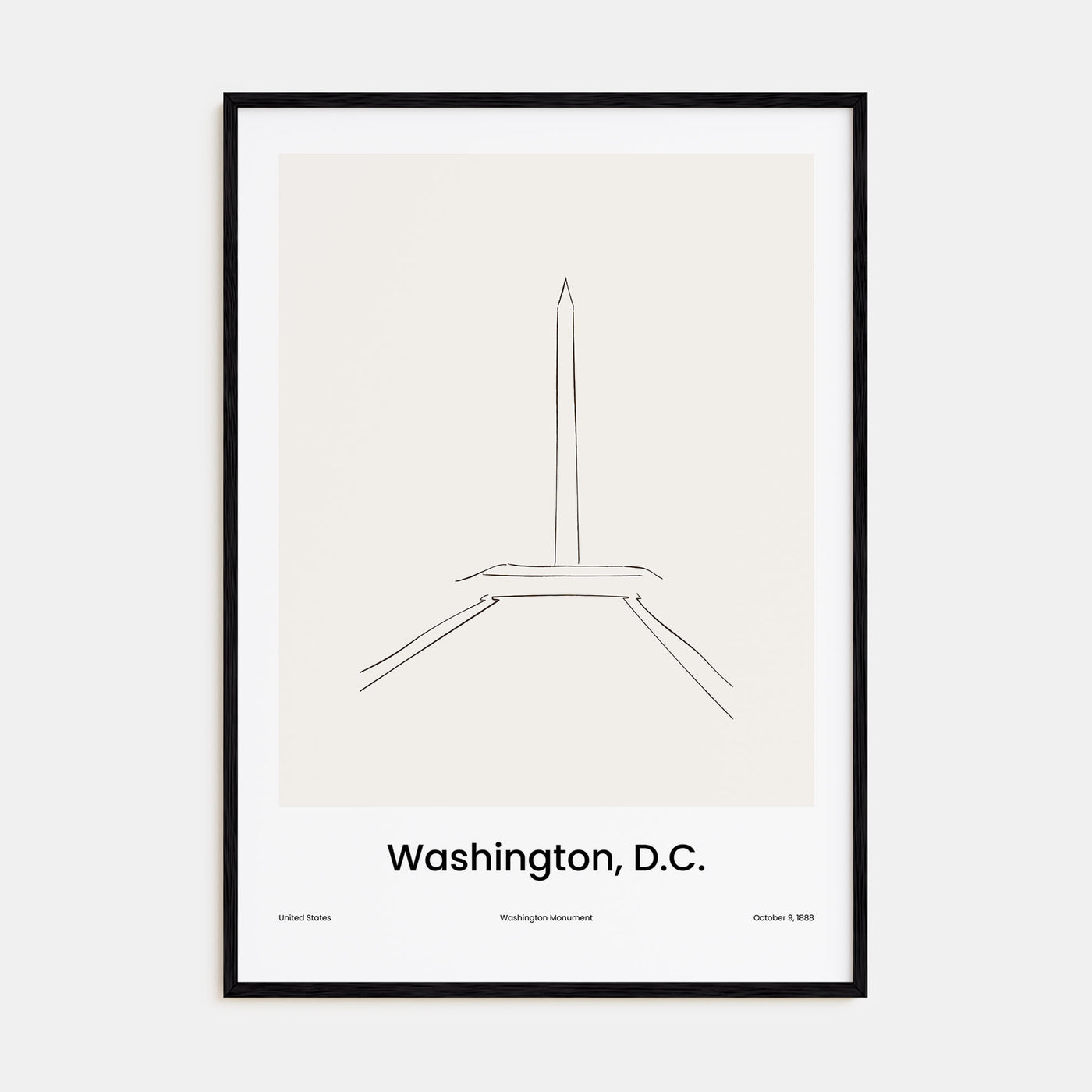 Washington, D.C. Drawn No 3 Poster