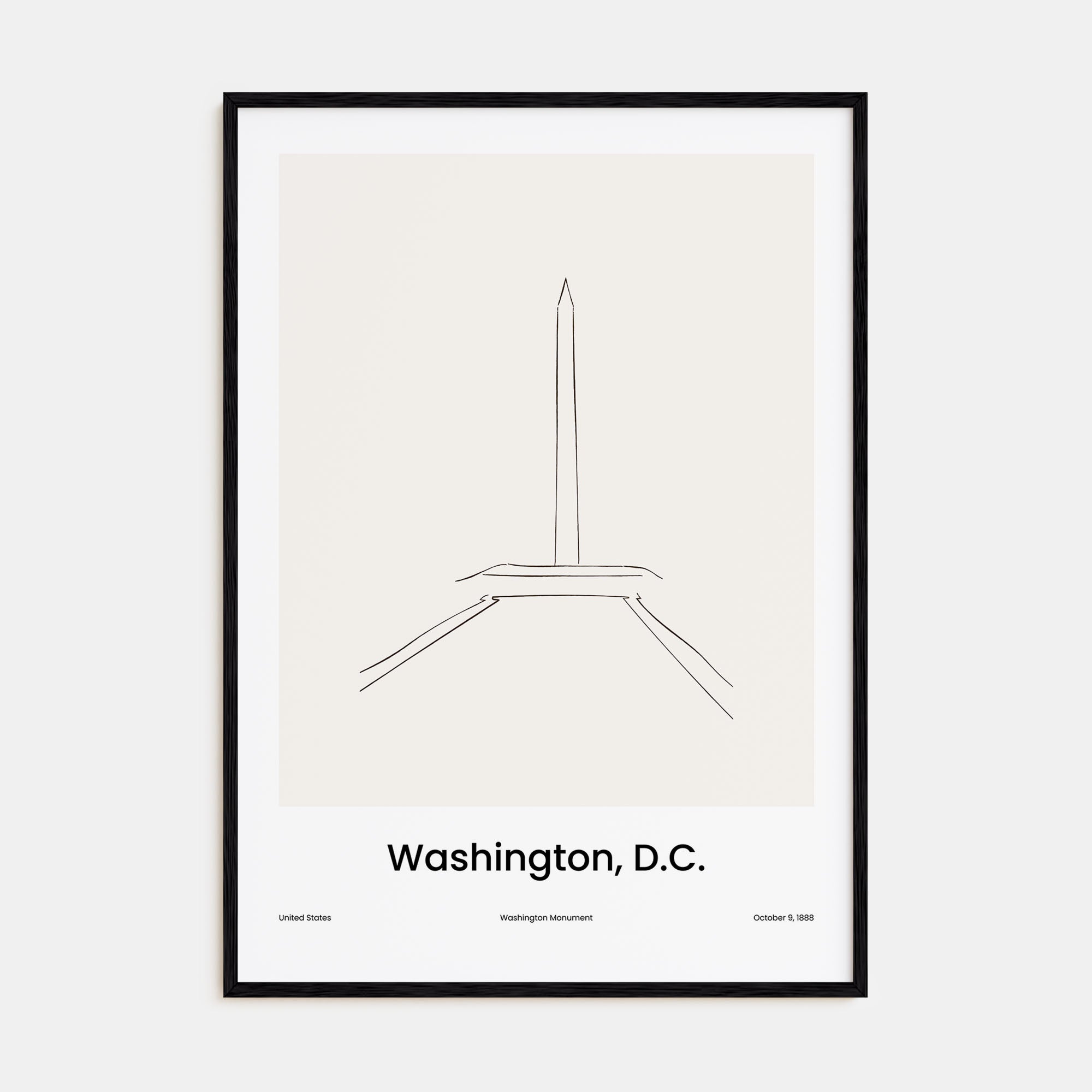 Washington, D.C. Drawn No 3 Poster