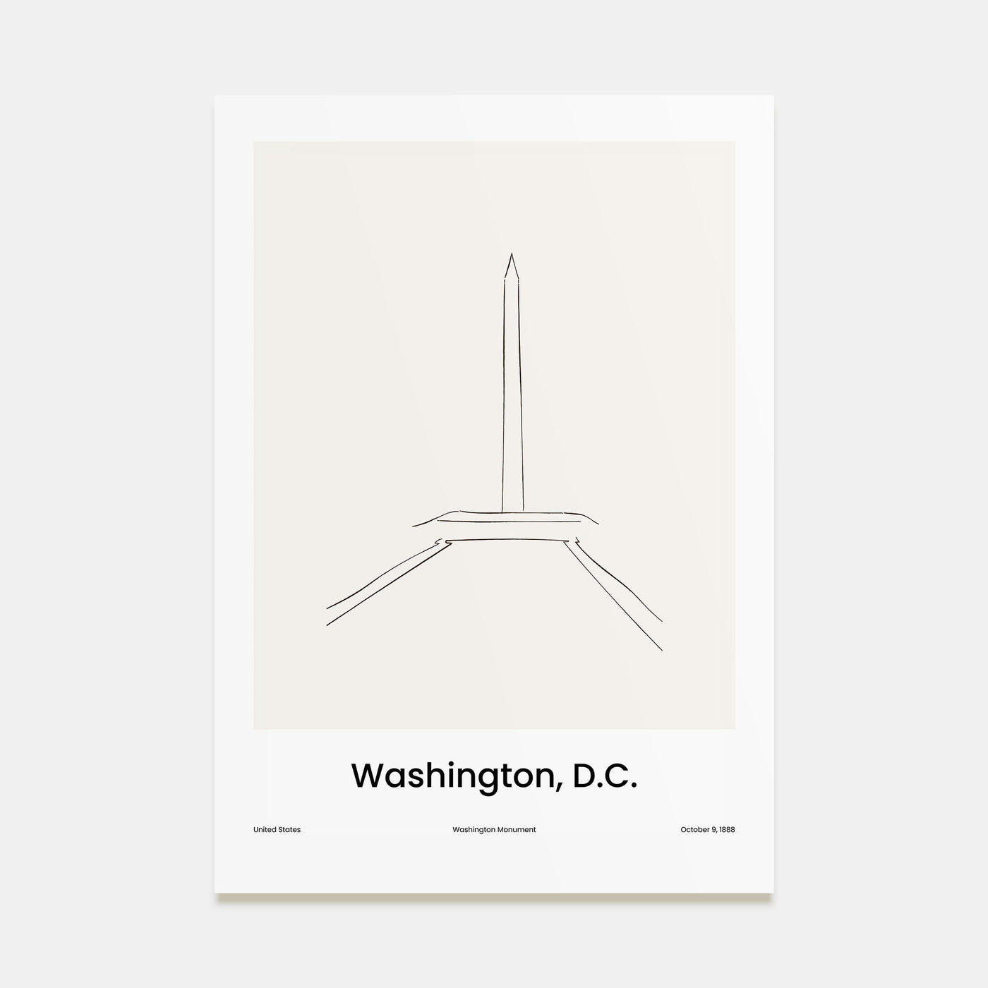 Washington, D.C. Drawn No 3 Poster