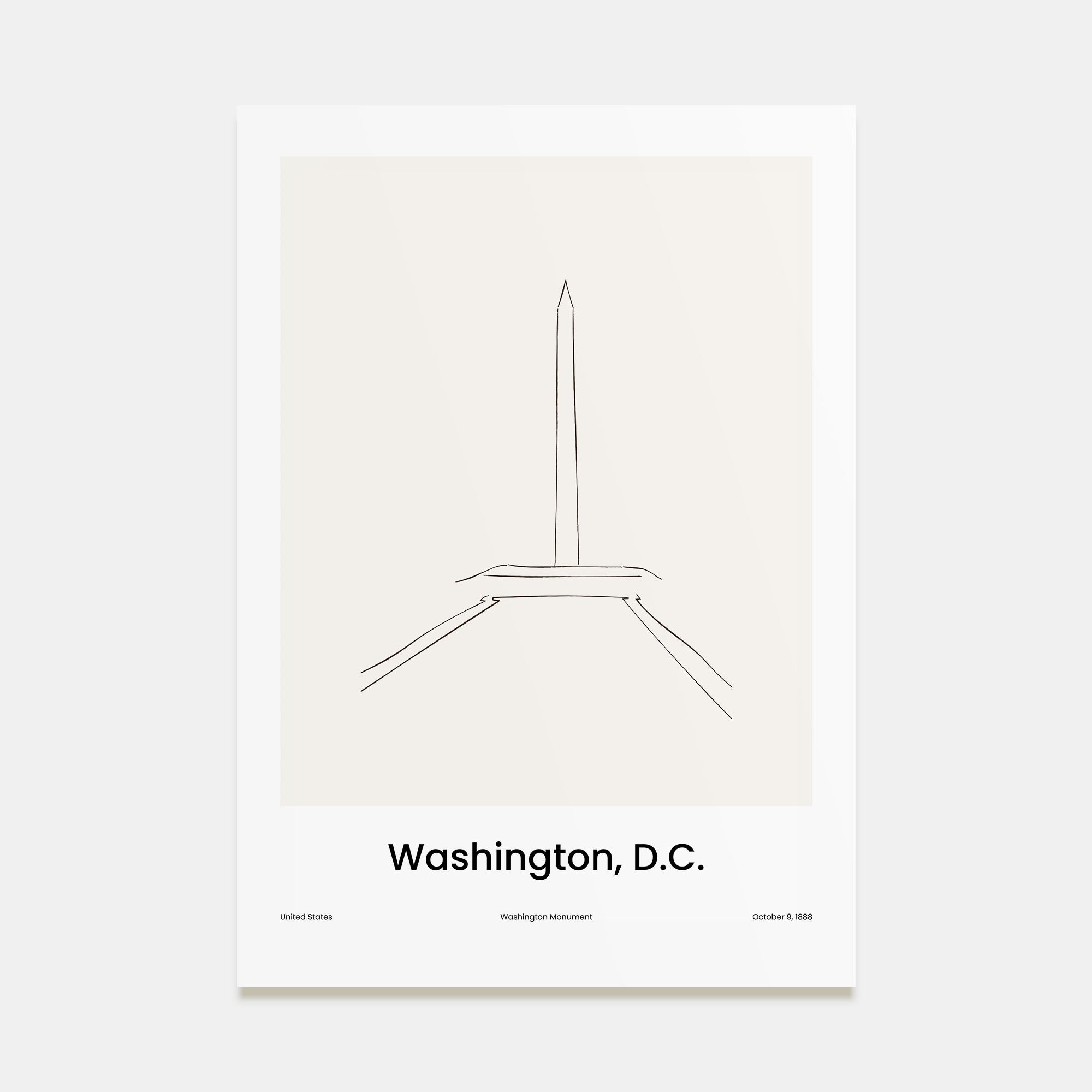 Washington, D.C. Drawn No 3 Poster