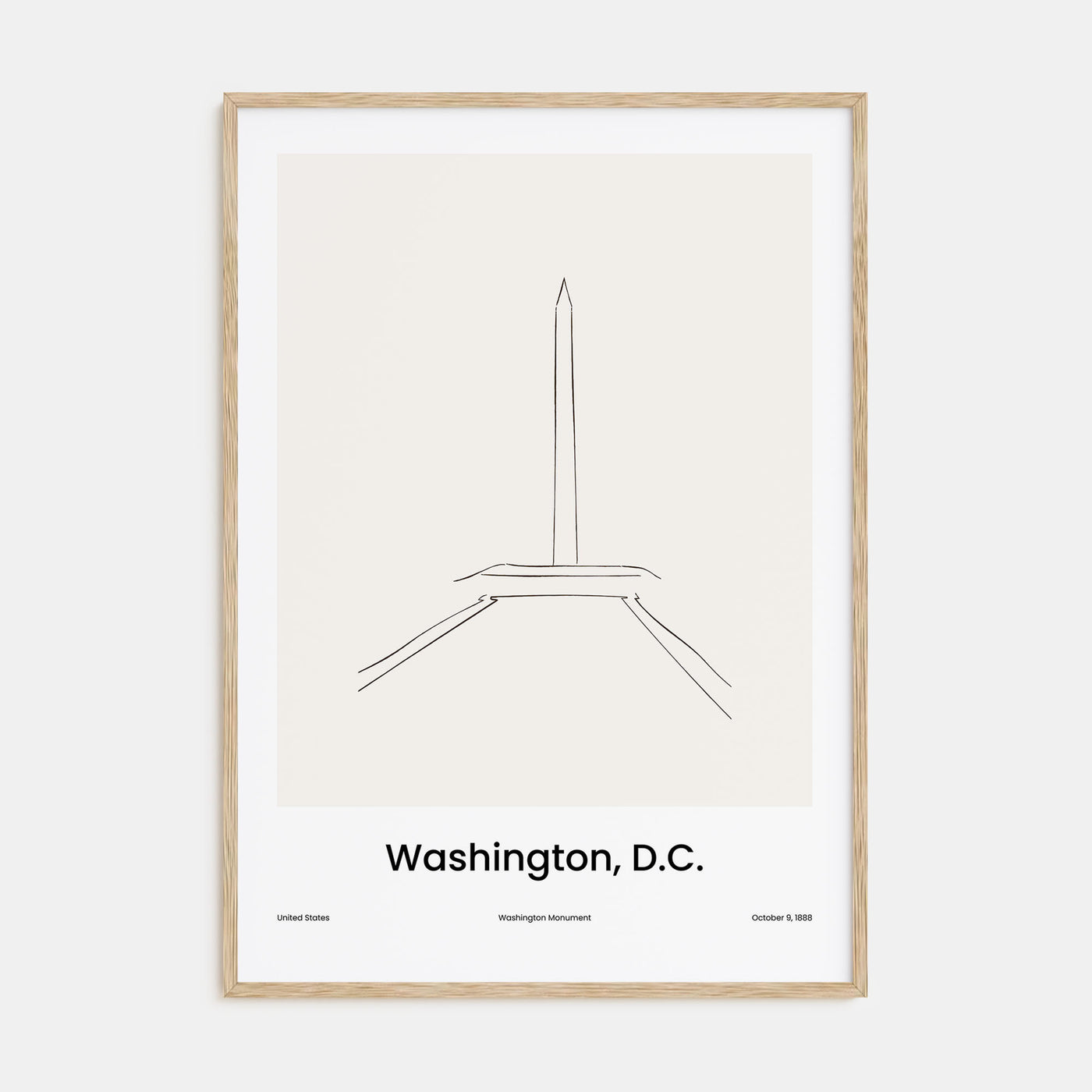 Washington, D.C. Drawn No 3 Poster