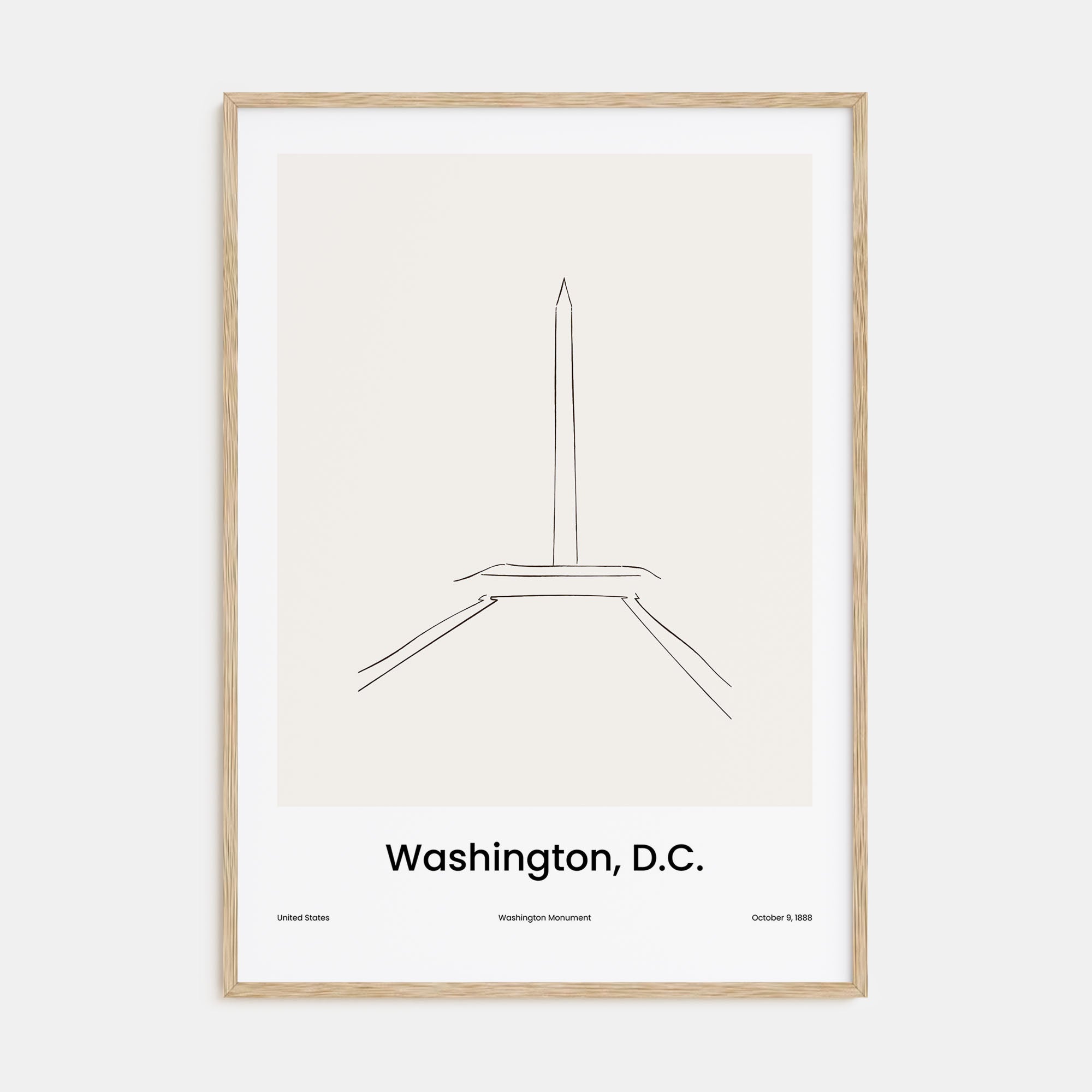 Washington, D.C. Drawn No 3 Poster