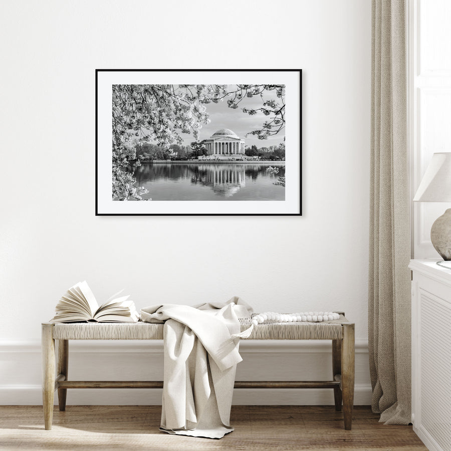 Washington, D.C. Landscape B&W Poster