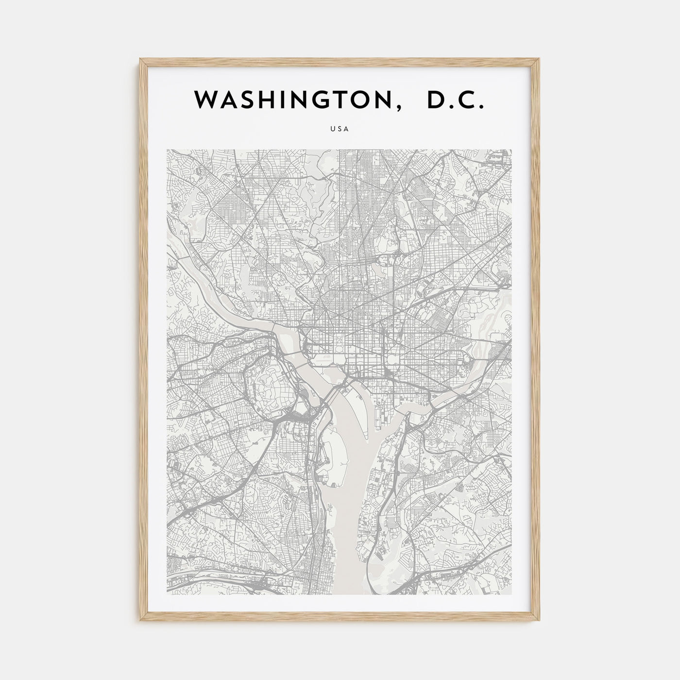 Washington, D.C. Map Portrait Poster