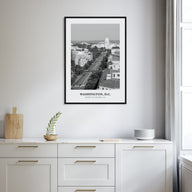 Washington, D.C. Portrait B&W No 1 Poster