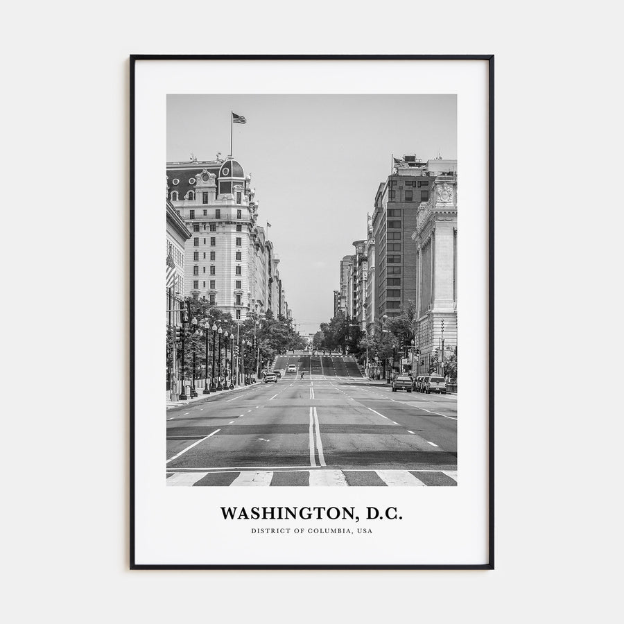 Washington, D.C. Portrait B&W No 2 Poster