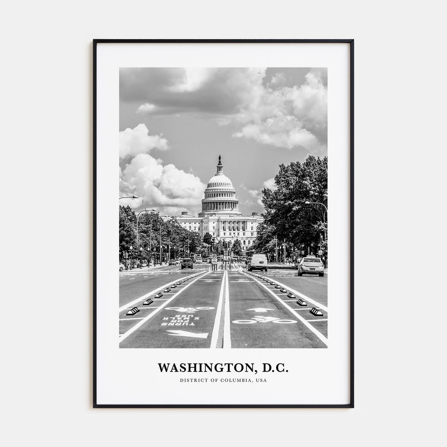 Washington, D.C. Portrait B&W No 3 Poster
