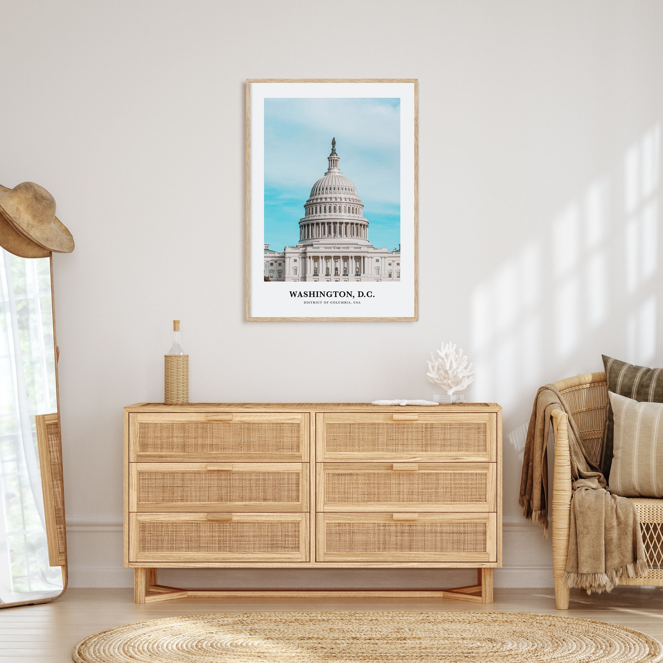 Washington, D.C. Portrait Color No 1 Poster