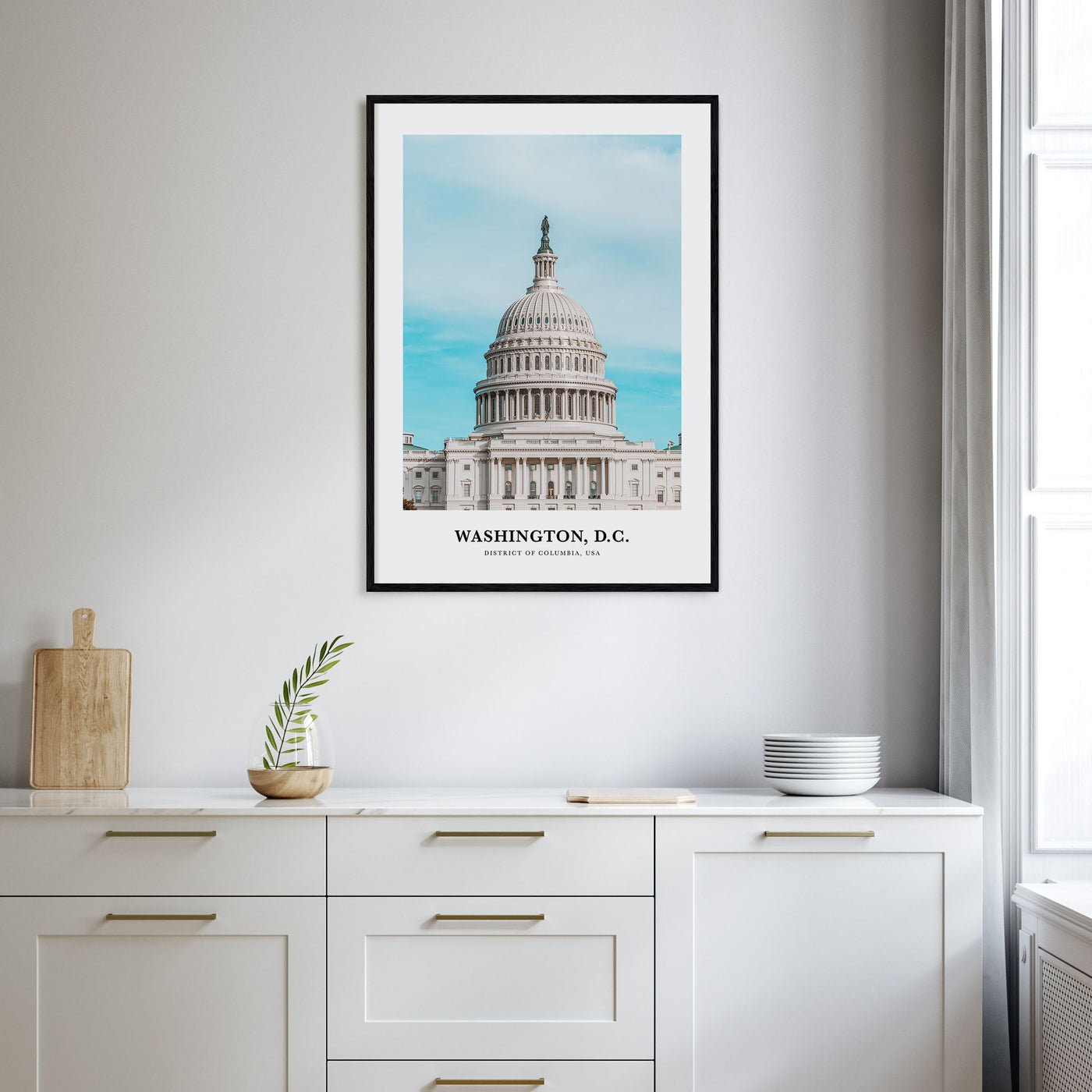 Washington, D.C. Portrait Color No 1 Poster