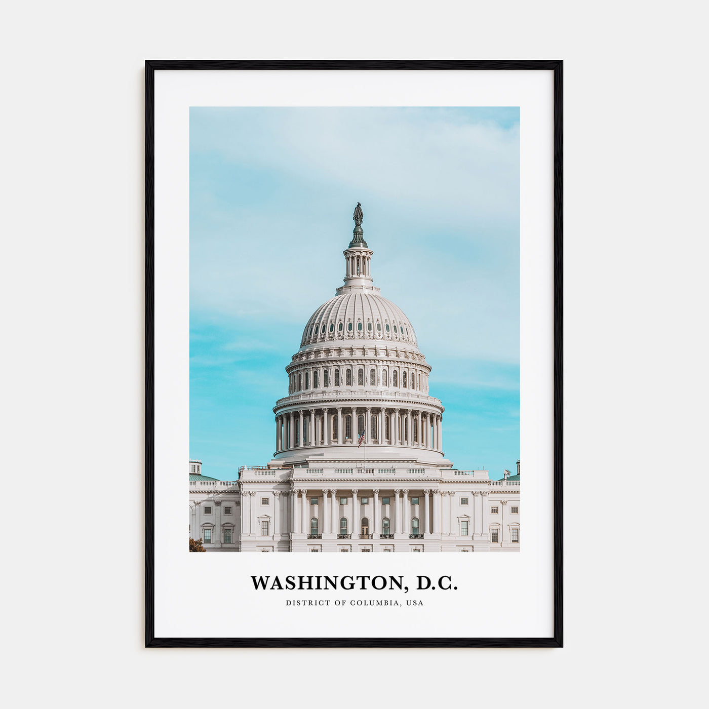 Washington, D.C. Portrait Color No 1 Poster