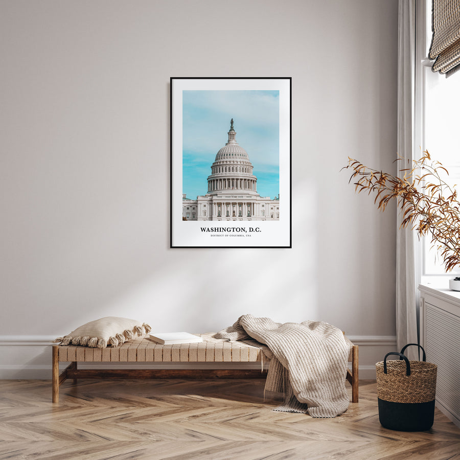 Washington, D.C. Portrait Color No 1 Poster