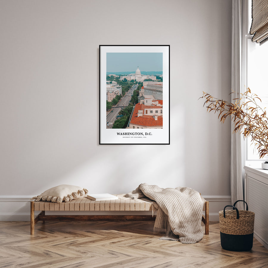 Washington, D.C. Portrait Color No 2 Poster