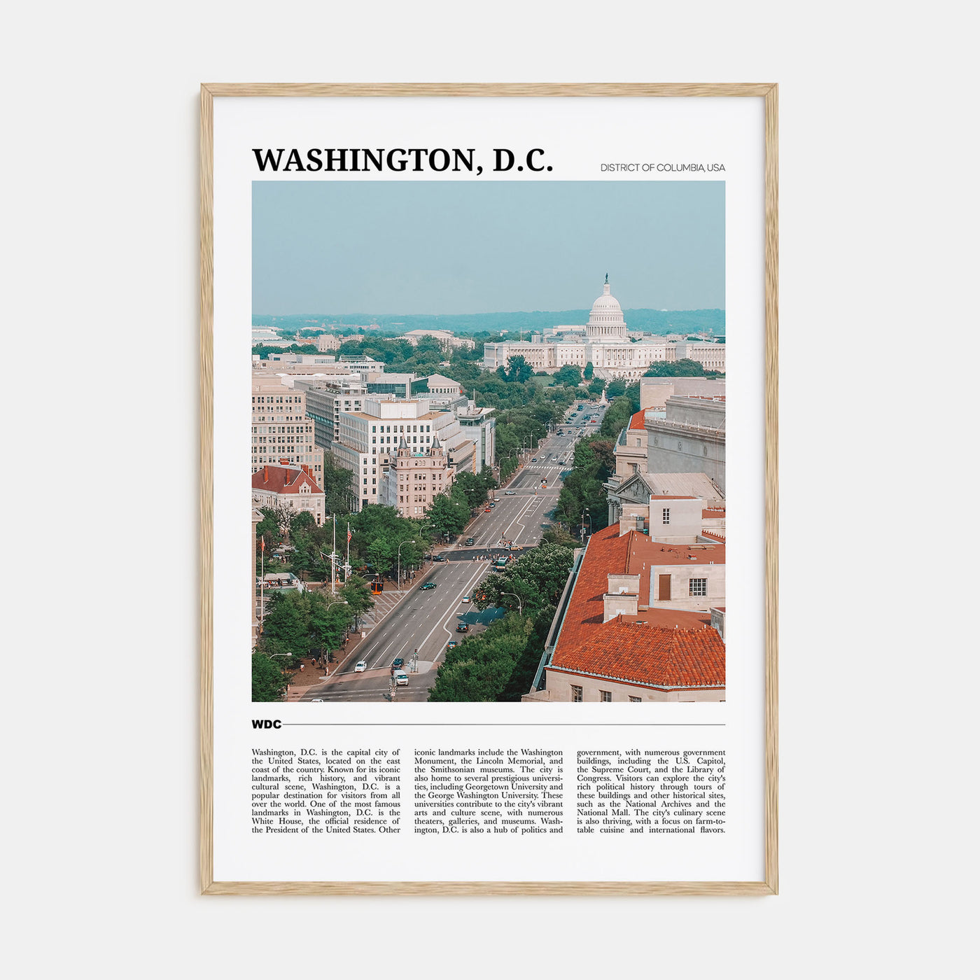 Washington, D.C. Travel Color No 2 Poster