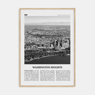 Washington Heights Travel B&W Poster