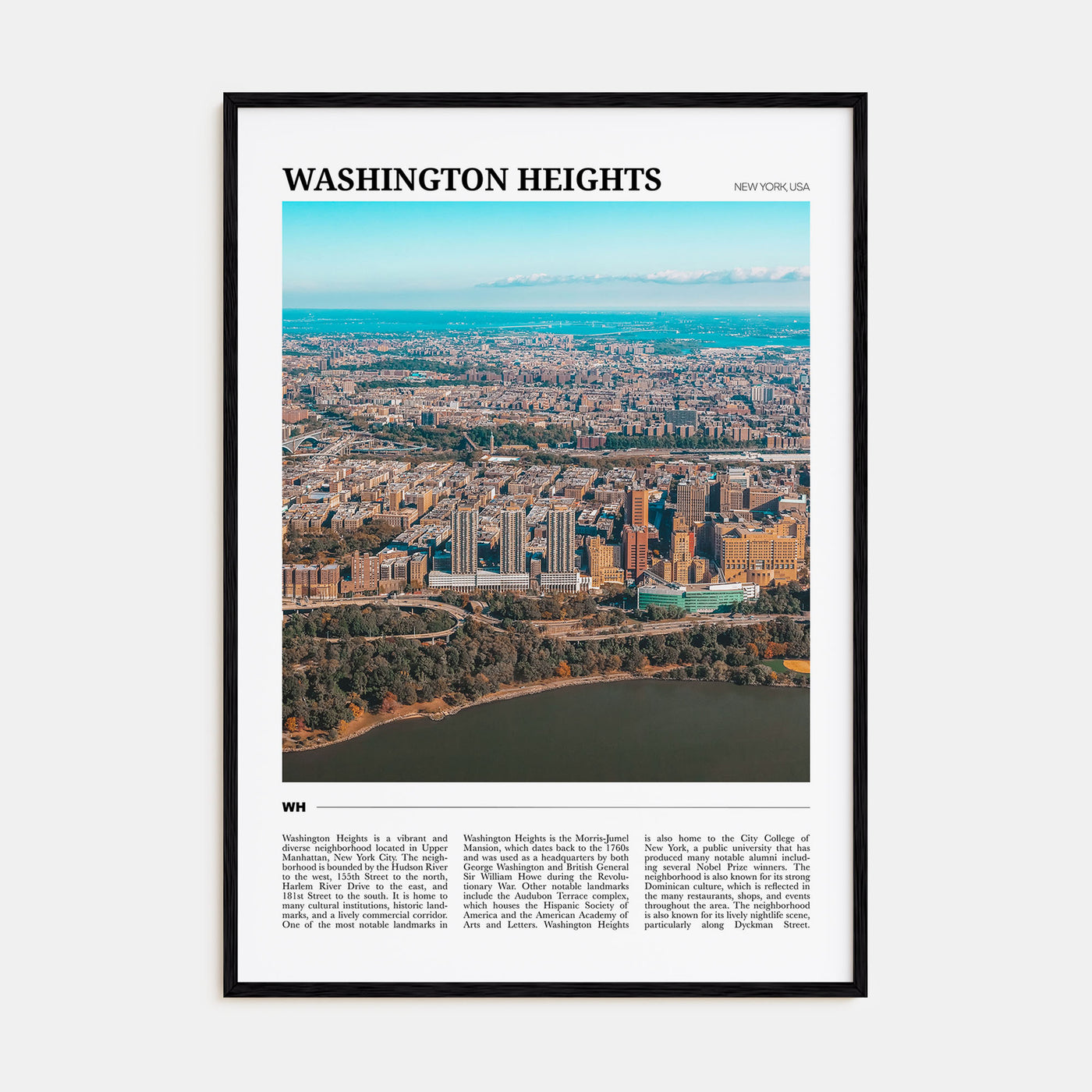Washington Heights Travel Color Poster