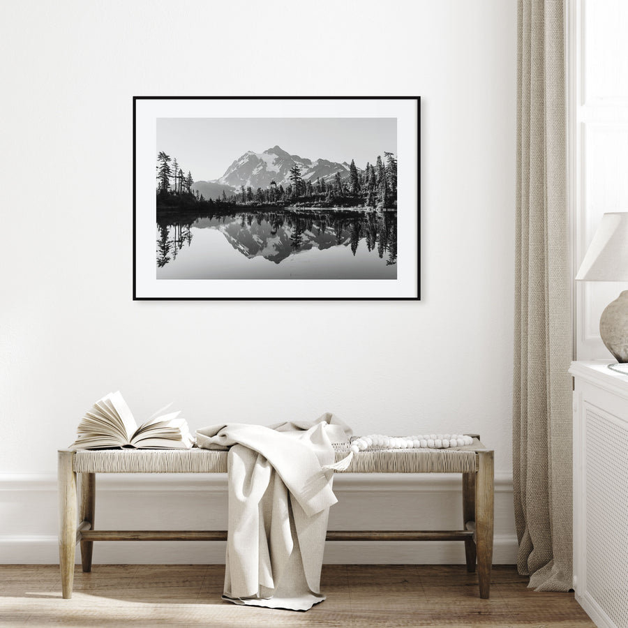 Washington (State) Landscape B&W No 2 Poster