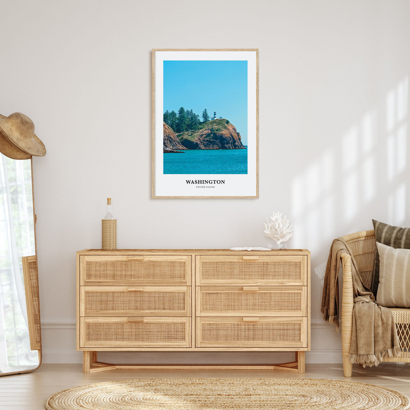 Washington (State) Portrait Color Poster