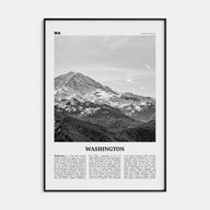 Washington (State) Travel B&W No 1 Poster