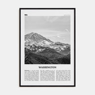 Washington (State) Travel B&W No 1 Poster