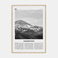 Washington (State) Travel B&W No 1 Poster