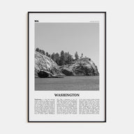 Washington (State) Travel B&W No 3 Poster