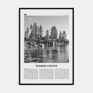 Washoe County Travel B&W Poster