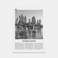 Washoe County Travel B&W Poster