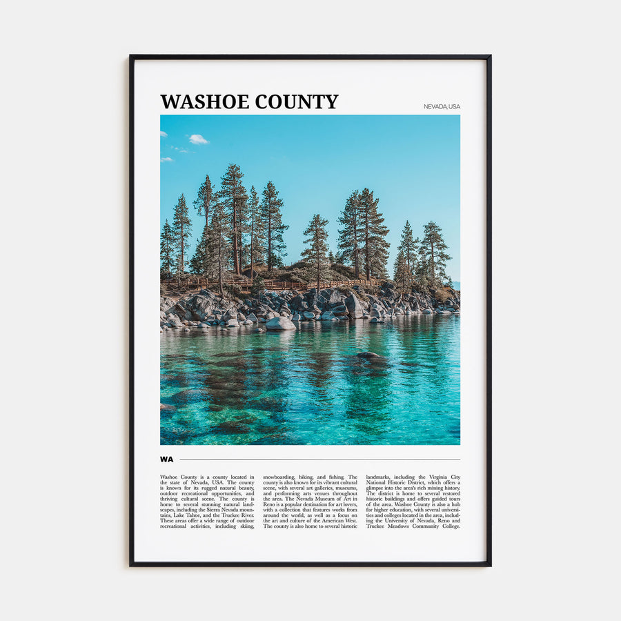 Washoe County Travel Color Poster