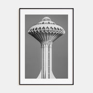 Water Tower Photo B&W No 1 Poster