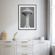 Water Tower Photo B&W No 1 Poster