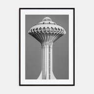 Water Tower Photo B&W No 1 Poster