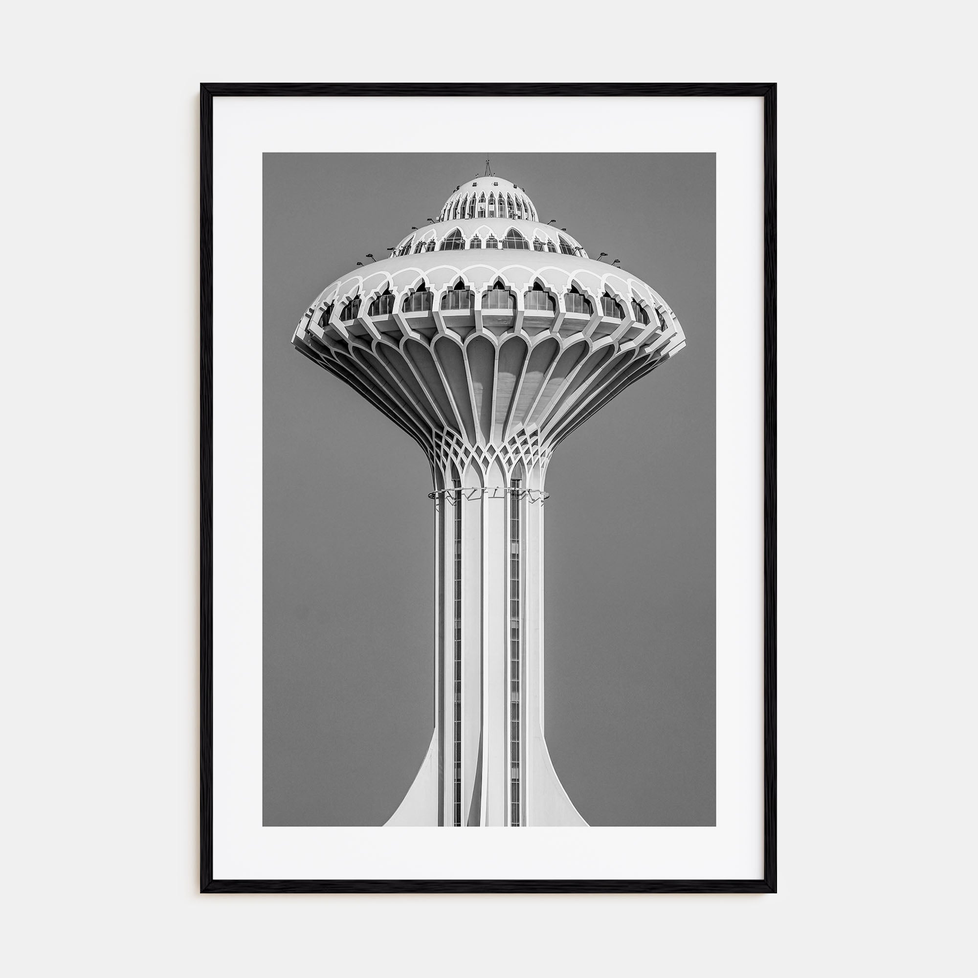 Water Tower Photo B&W No 1 Poster